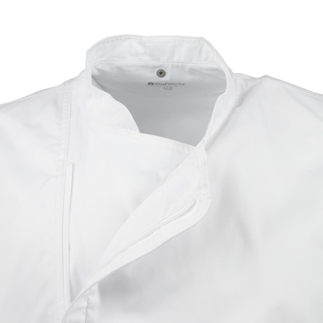 Chef Works Springfield Zipper Mens Chefs Jacket White S B471-S