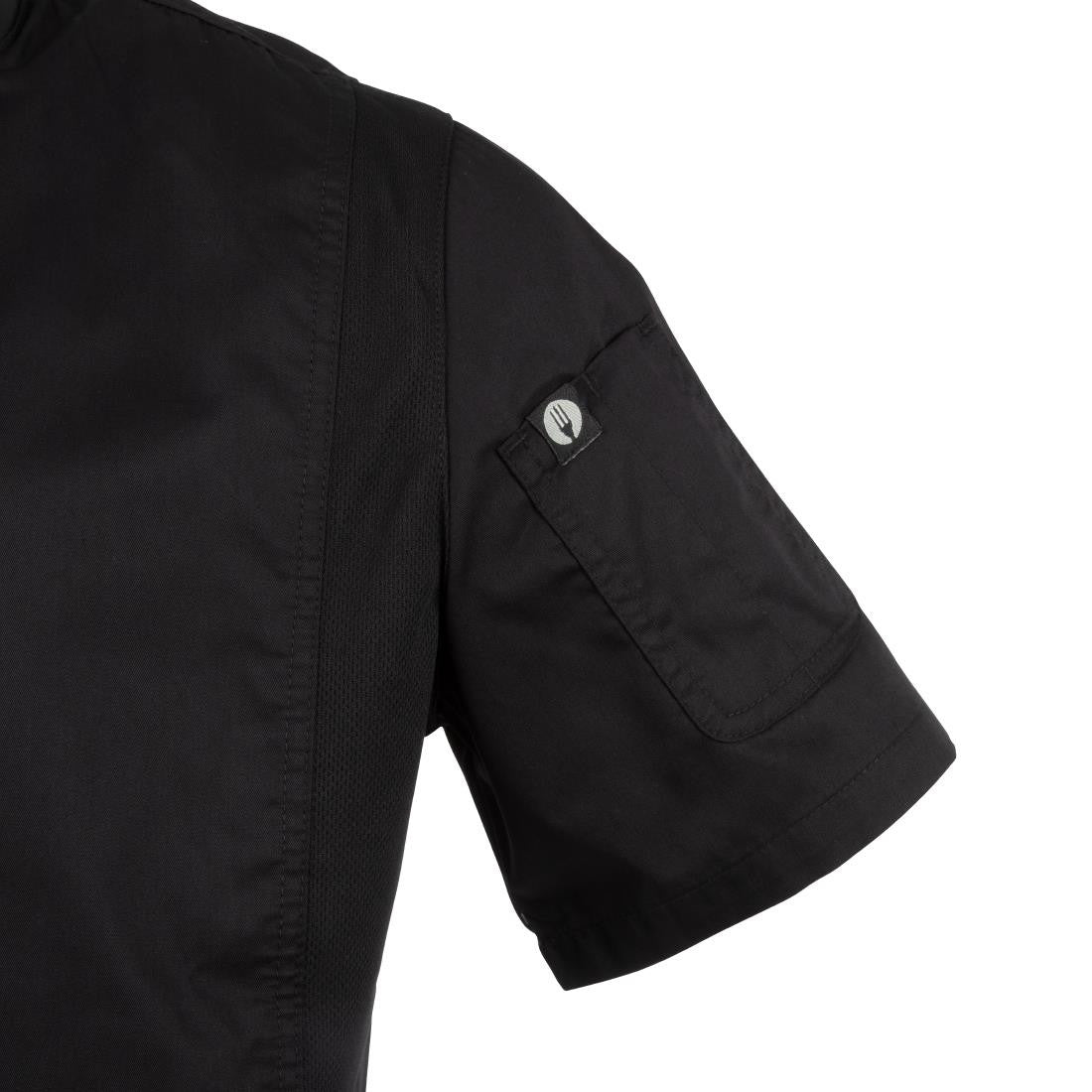 Chef Works Springfield Zipper Mens Chefs Jacket Black L B472-L