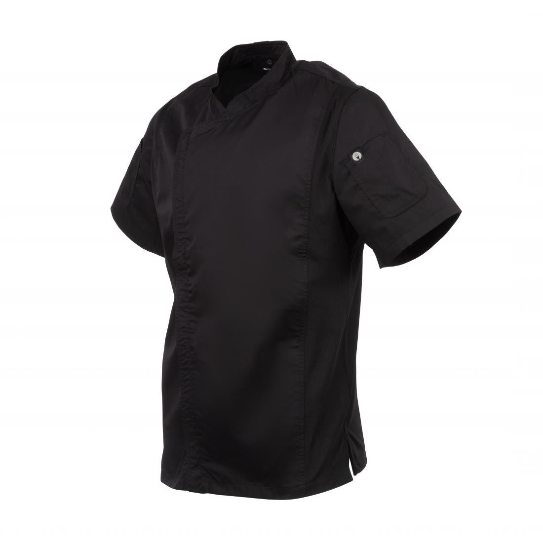 Chef Works Springfield Zipper Mens Chefs Jacket Black L B472-L