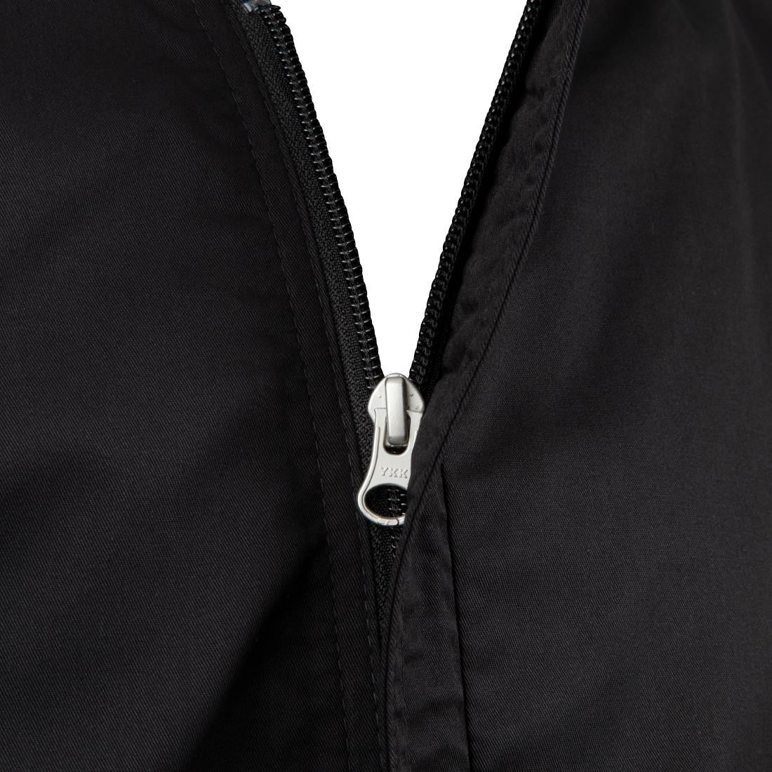 Chef Works Springfield Zipper Mens Chefs Jacket Black L B472-L