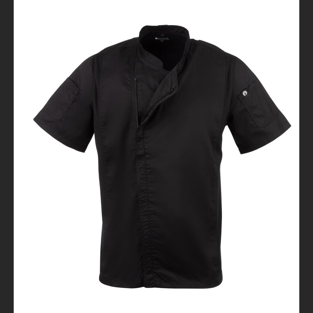 Chef Works Springfield Zipper Mens Chefs Jacket Black L B472-L