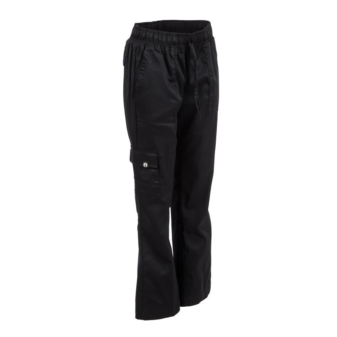 Chef Works Womens Cargo Chefs Trousers Black L B630-L