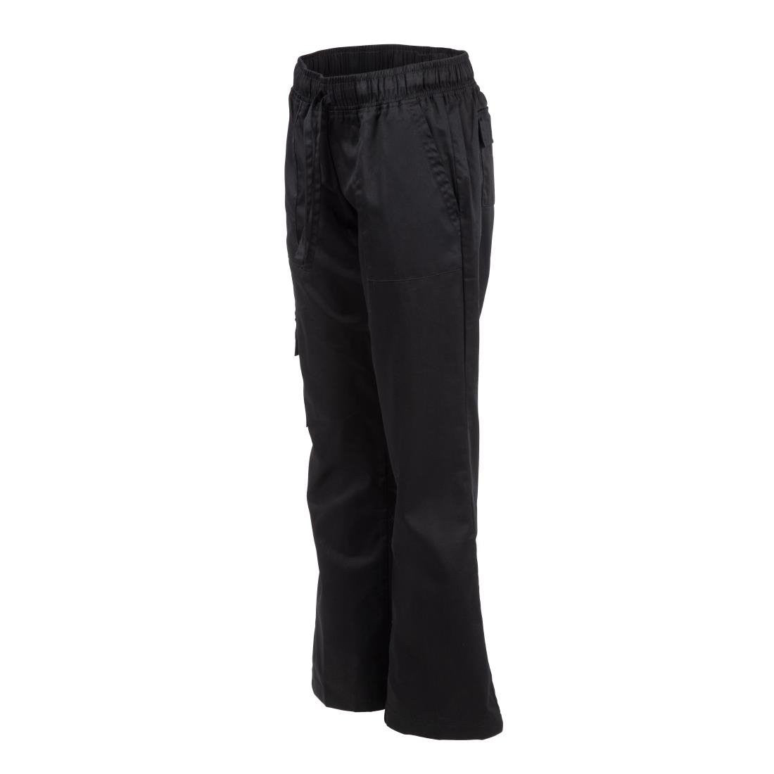 Chef Works Womens Cargo Chefs Trousers Black XS B630-XS