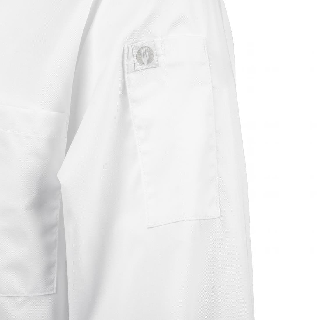 Chef Works Calgary Long Sleeve Cool Vent Unisex Chefs Jacket White S B649-S