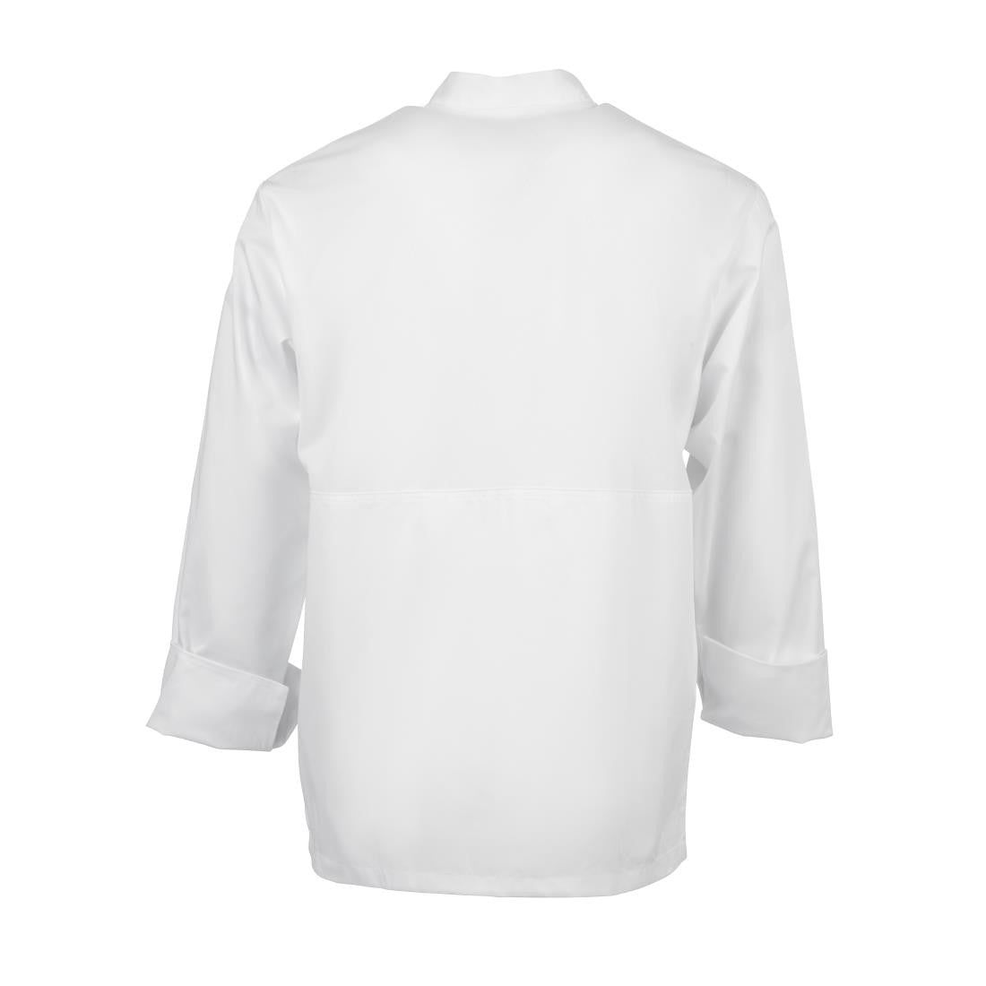 Chef Works Calgary Long Sleeve Cool Vent Unisex Chefs Jacket White 2XL B649-XXL