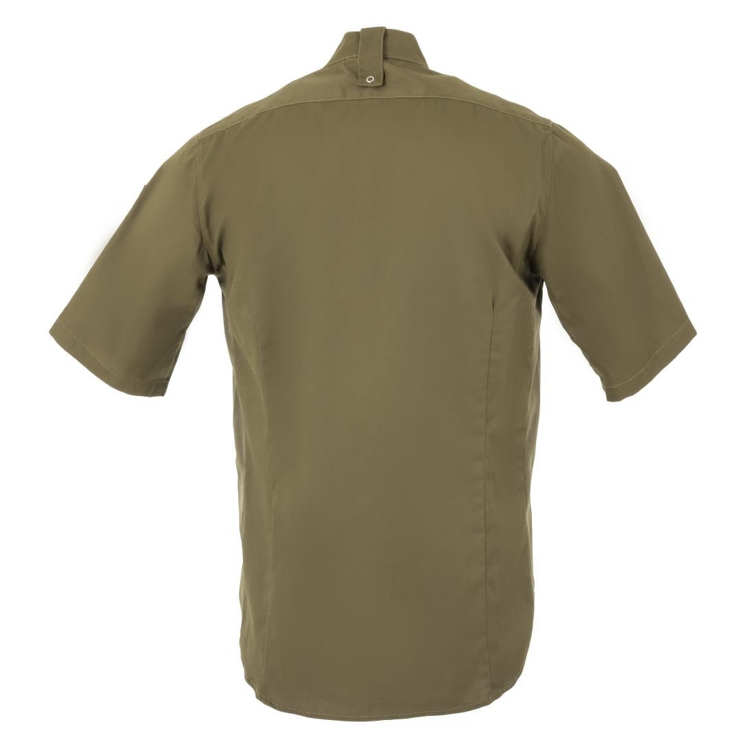 Southside Band Collar Chef Jacket Khaki Size M BA001-M