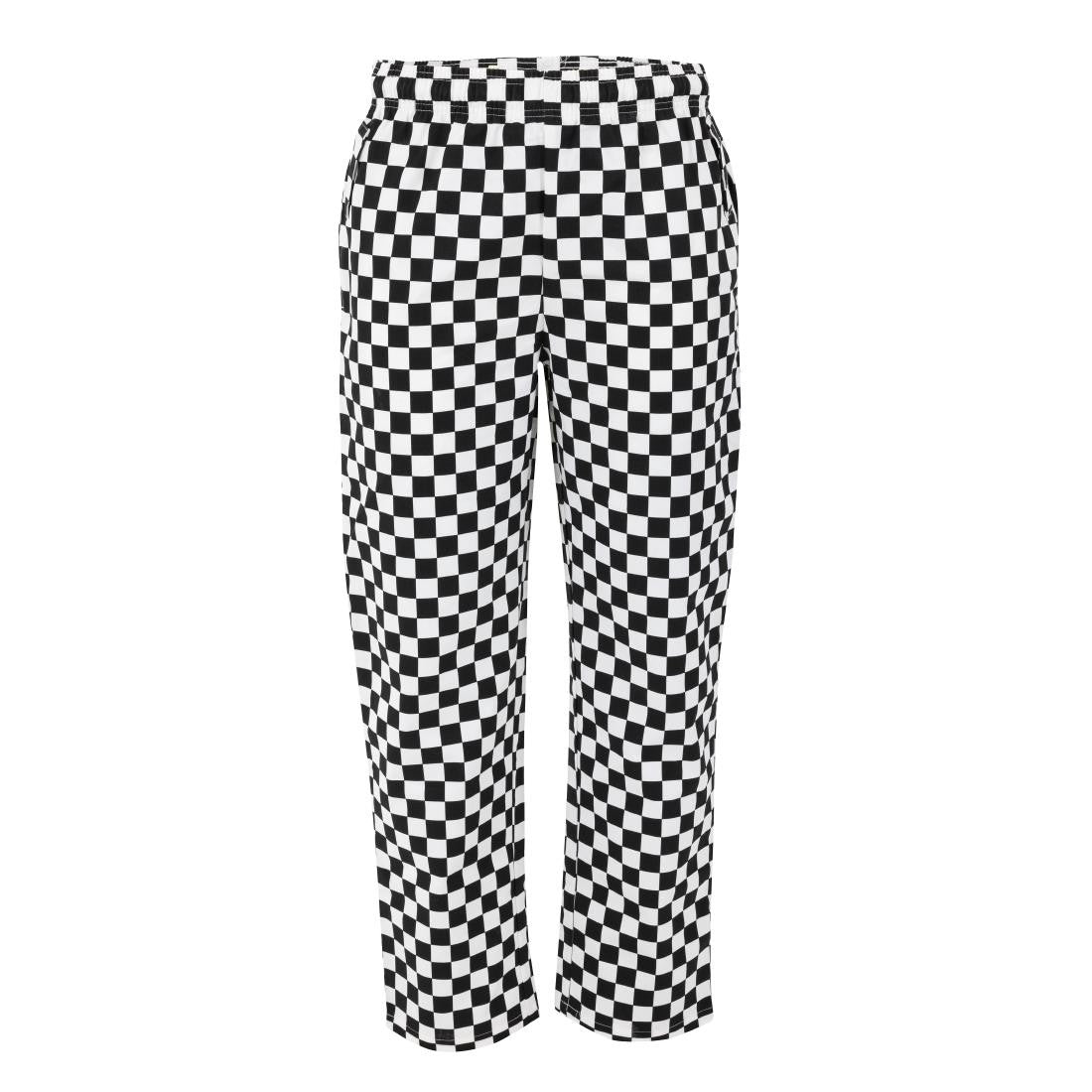 Whites Unisex Vegas Trousers Big Black & White Check Size M BA002-M