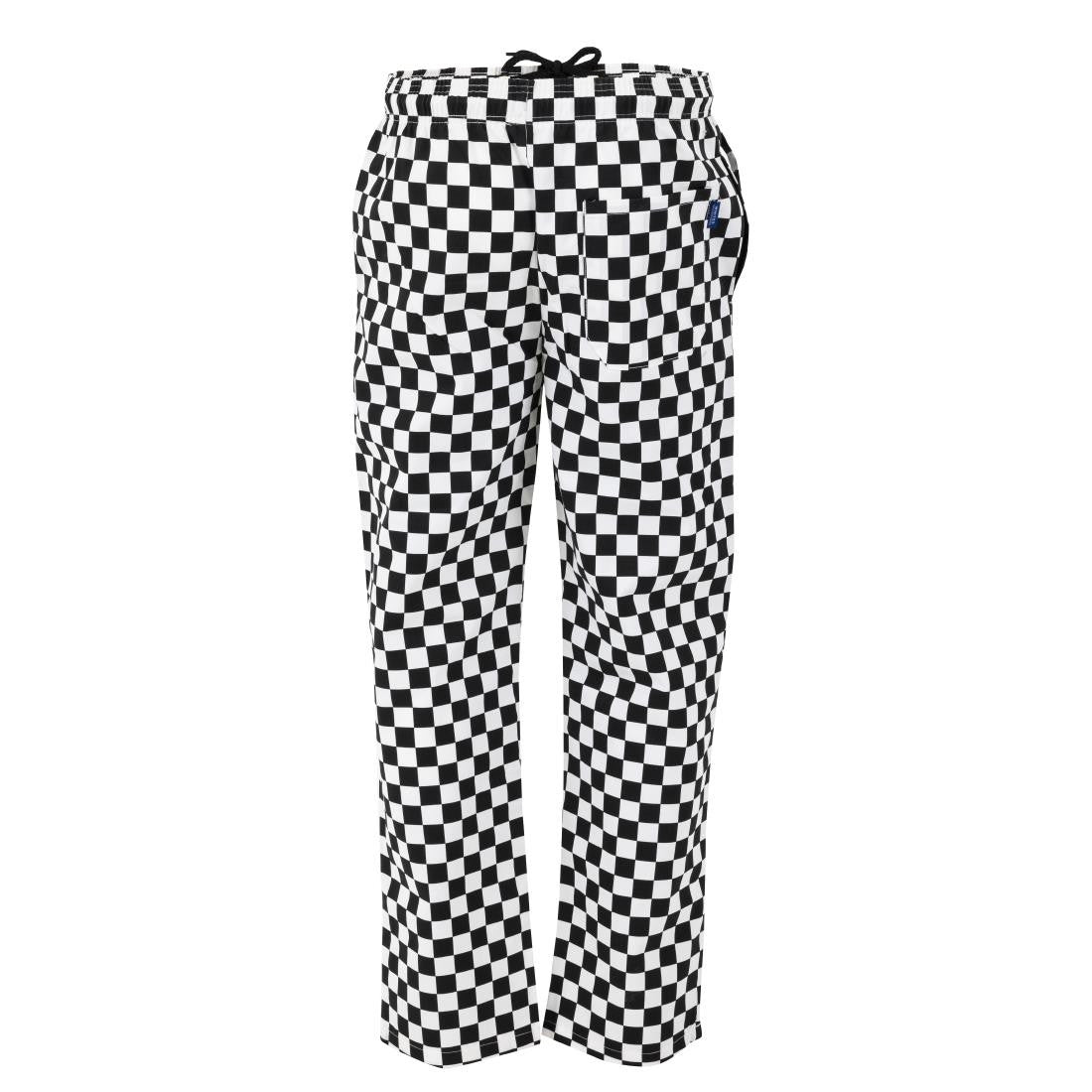Whites Unisex Vegas Trousers Big Black & White Check Size XL BA002-XL