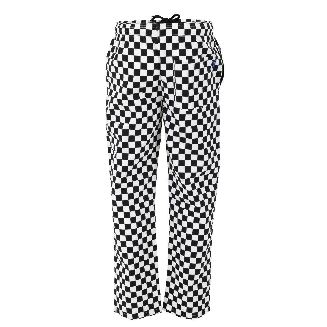 Whites Unisex Vegas Trousers Big Black & White Check Size M BA002-M