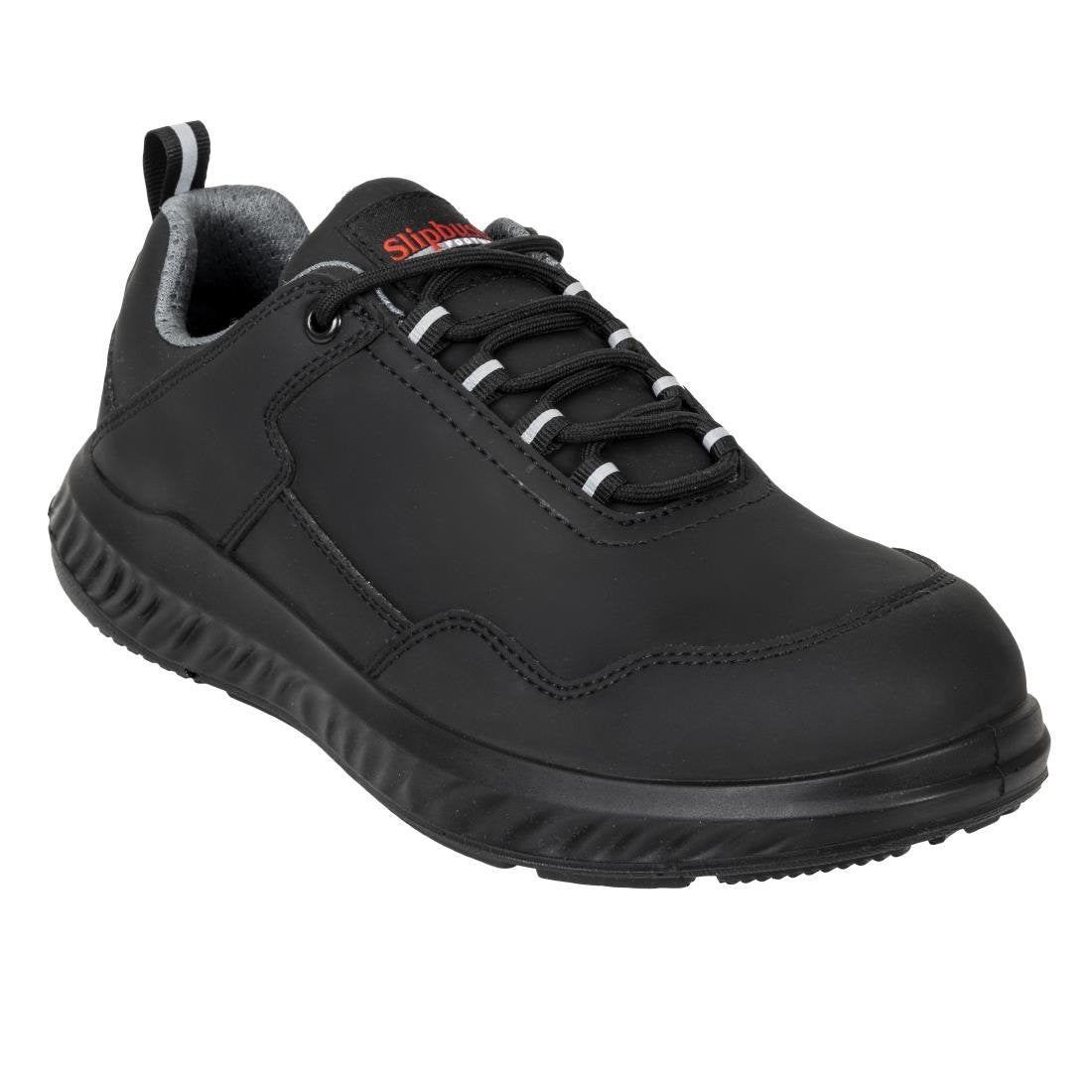 Slipbuster Recycled Microfibre Safety Trainer Matte Black 45 BA064-45