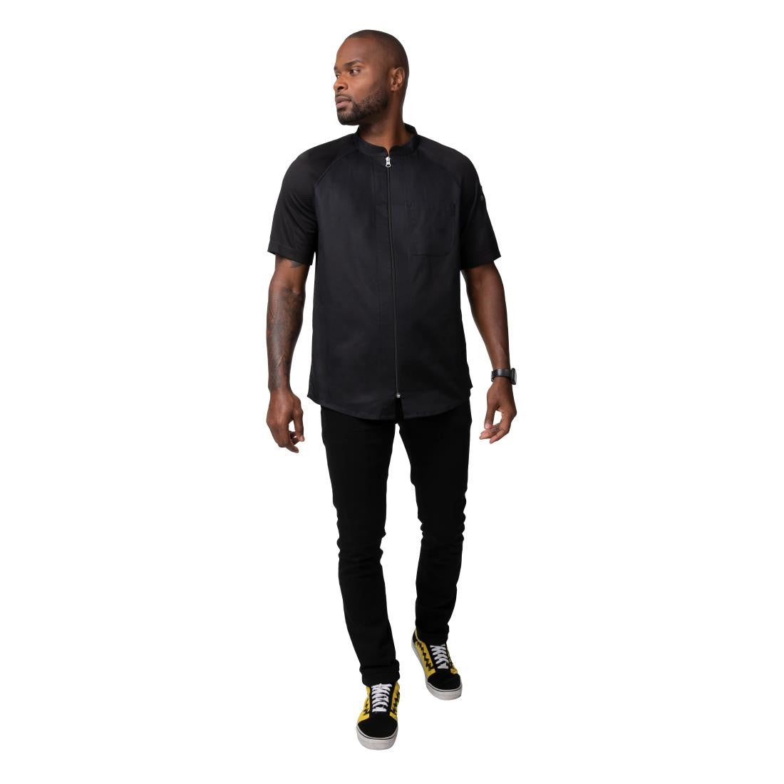 Chef Works Arcadia Sustainable Chef Jacket Black M BA074-M