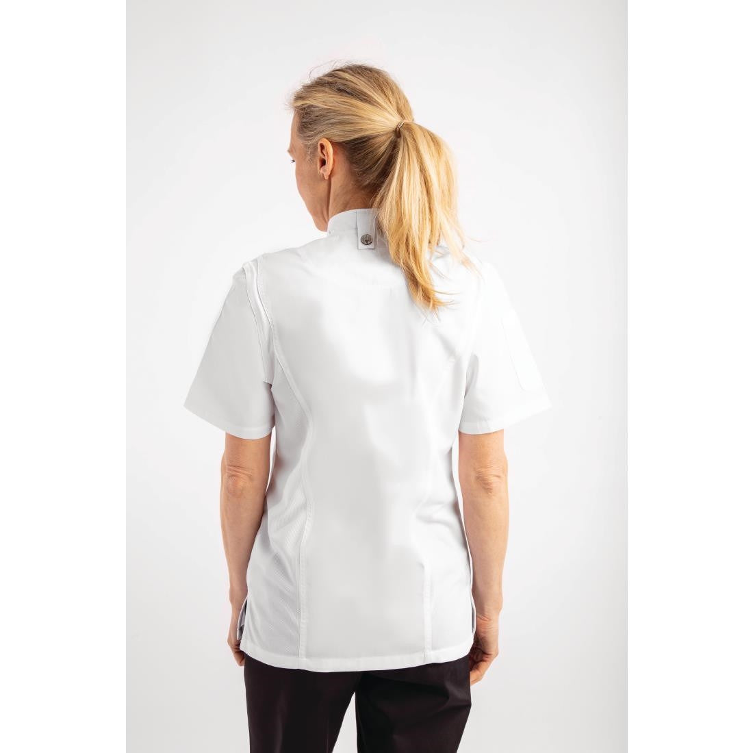 Chef Works Womens Springfield Zip Chefs Jacket White L BB052-L