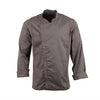Chef Works Hartford Lightweight L/S Zipper Coat Graphite Size S BB263-S