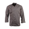 Chef Works Hartford Lightweight L/S Zipper Coat Graphite Size M BB263-M
