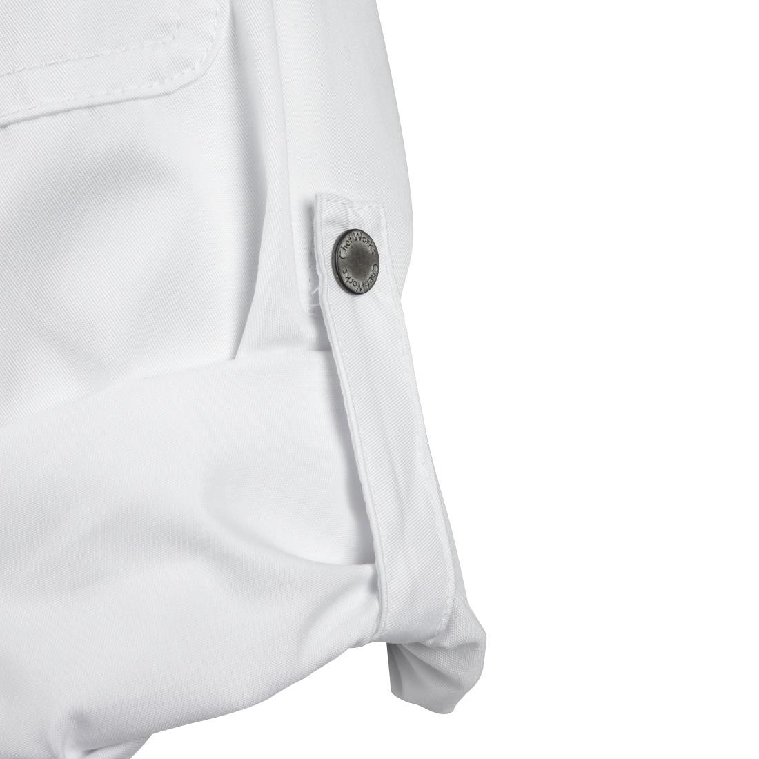 Chef Works Unisex Hartford Lightweight Chef Jacket White Size XS BB264-XS