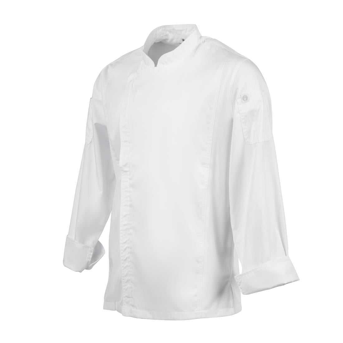 Chef Works Unisex Hartford Lightweight Chef Jacket White Size L BB264-L