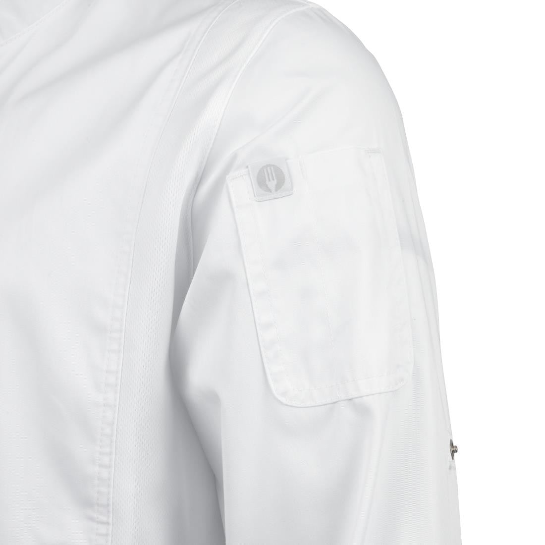 Chef Works Unisex Hartford Lightweight Chef Jacket White Size 3XL BB264-3XL