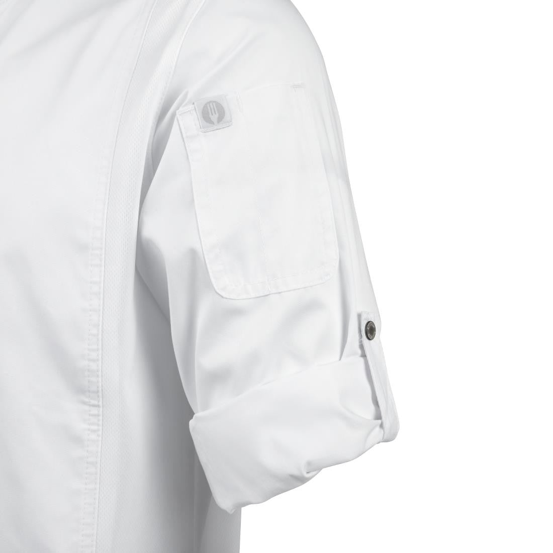 Chef Works Unisex Hartford Lightweight Chef Jacket White Size 3XL BB264-3XL