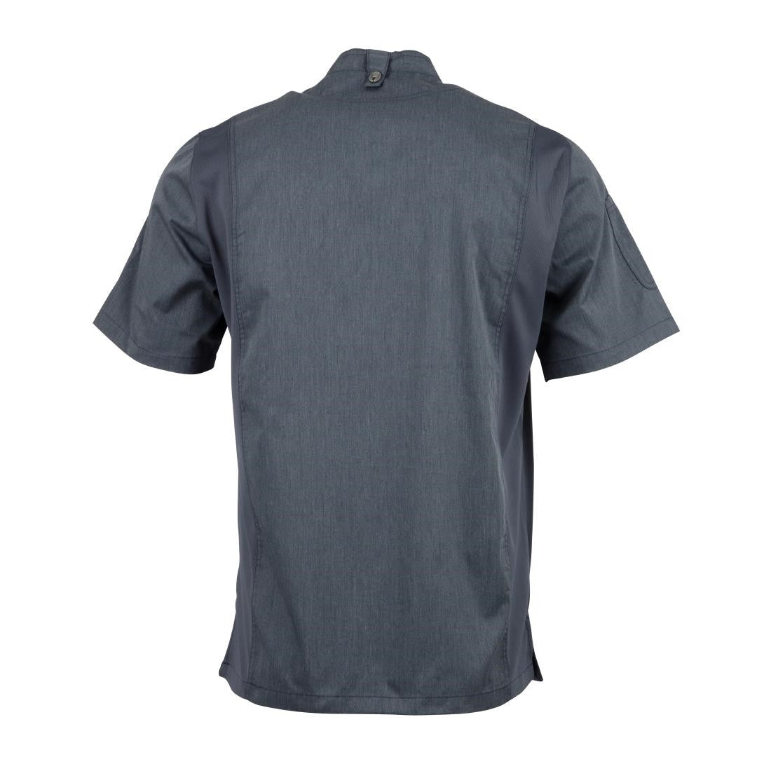 Chef Works Unisex Springfield Lightweight Short Sleeve Zipper Coat Ink Blue Size S BB267-S