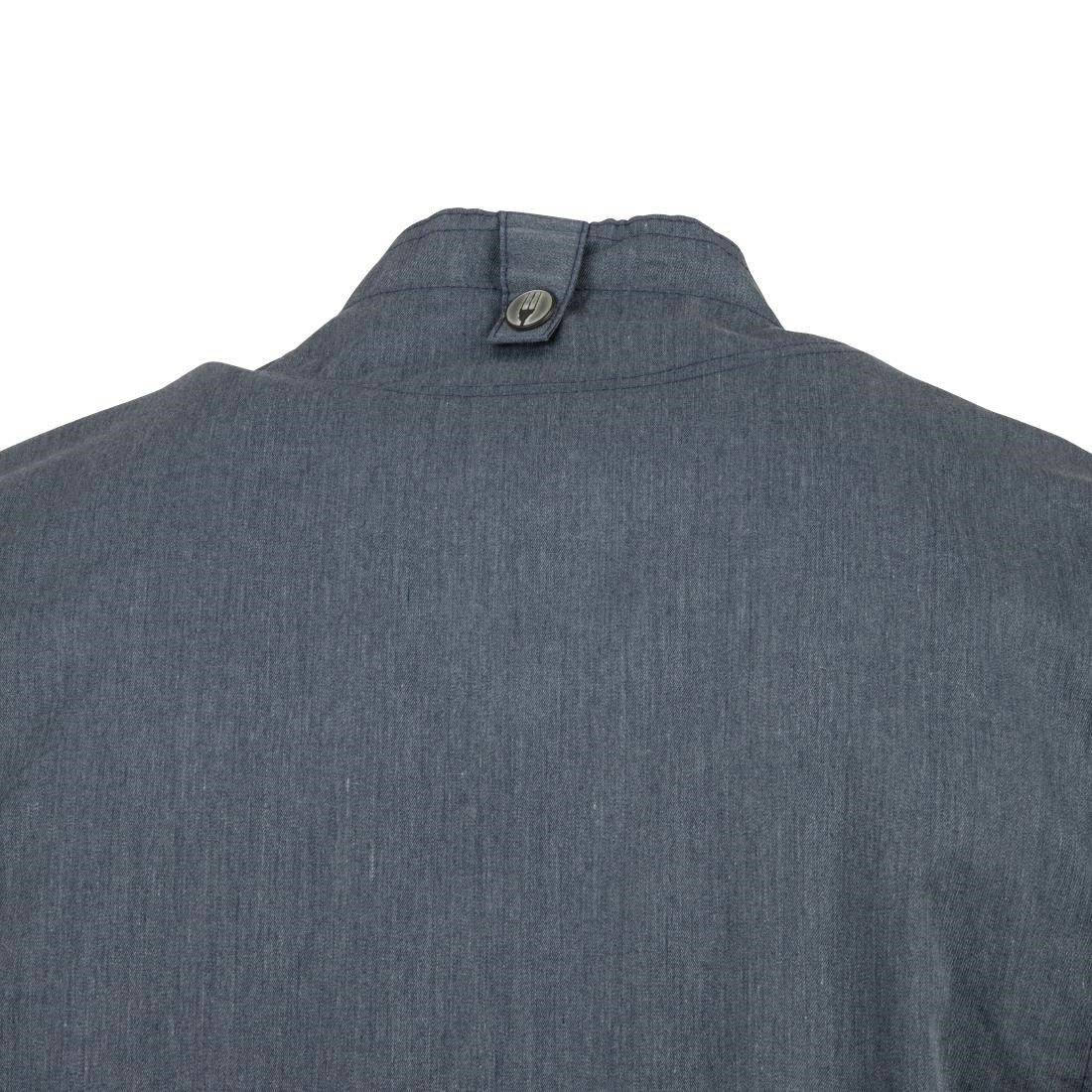 Chef Works Unisex Springfield Lightweight Short Sleeve Zipper Coat Ink Blue Size S BB267-S