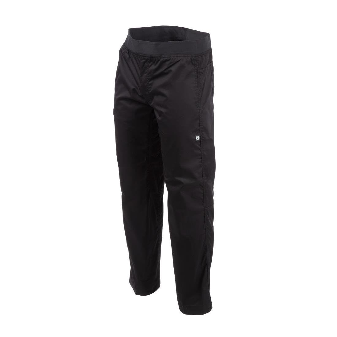 Chef Works Men's Lightweight Slim Trouser Black Size XXL BB301-XXL