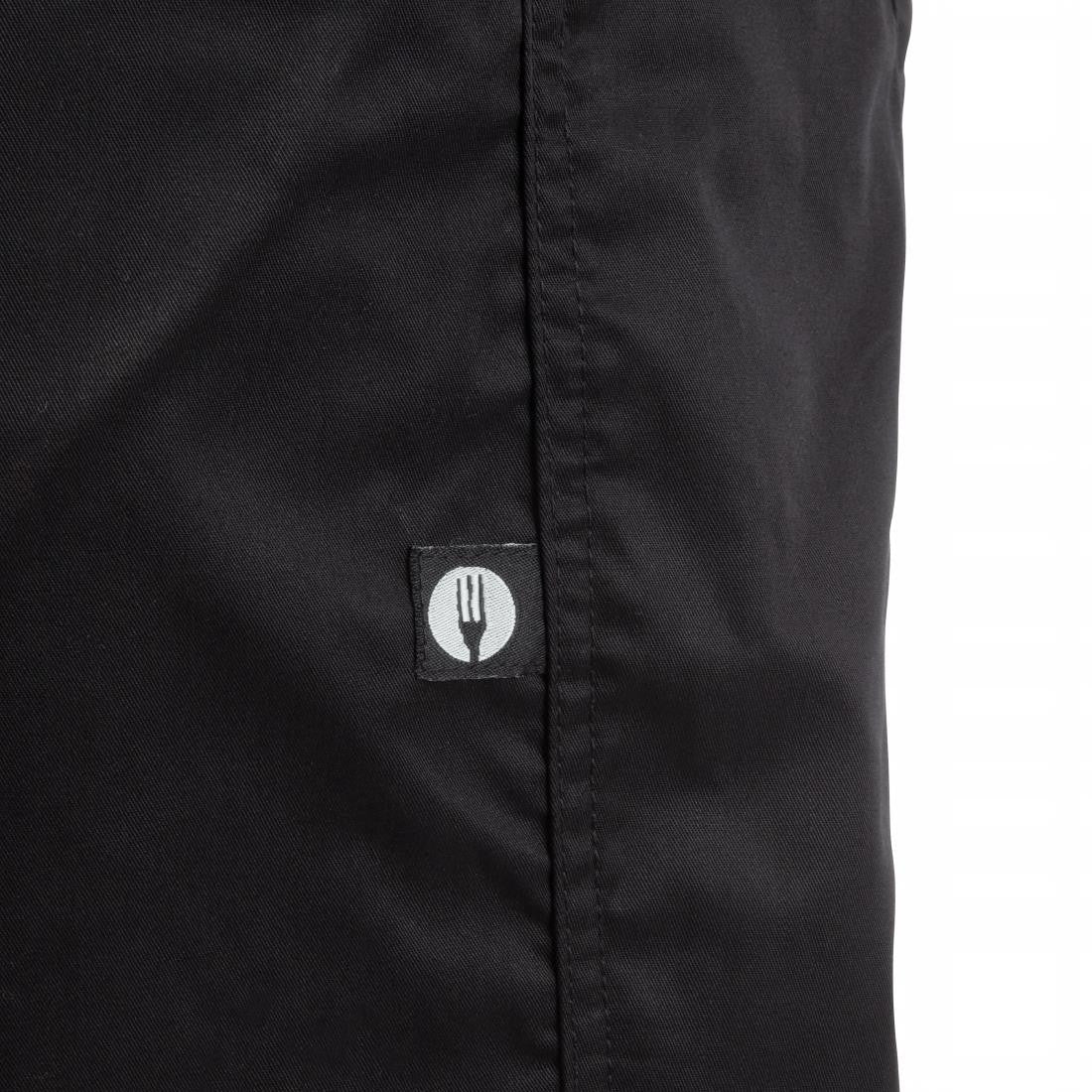 Chef Works Men's Lightweight Slim Trouser Black Size M BB301-M