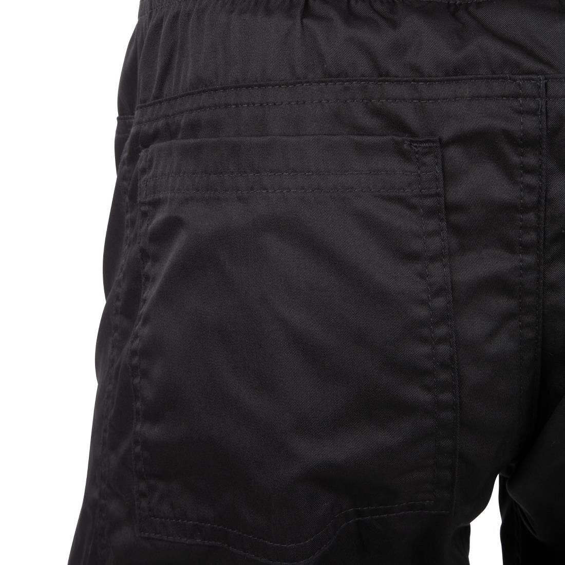 Chef Works Men's Lightweight Slim Trouser Black Size M BB301-M