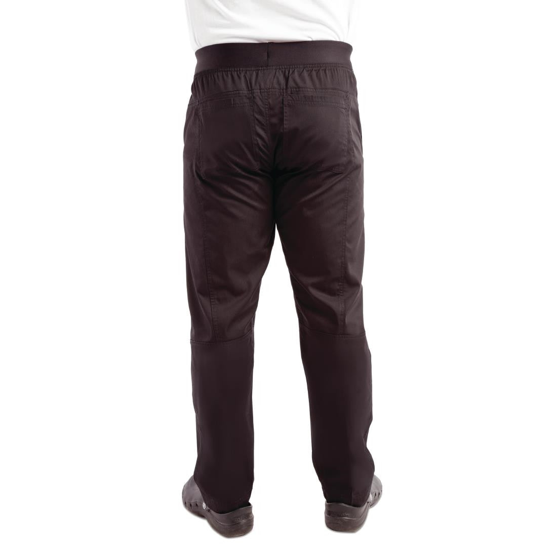 Chef Works Men's Lightweight Slim Trouser Black Size M BB301-M