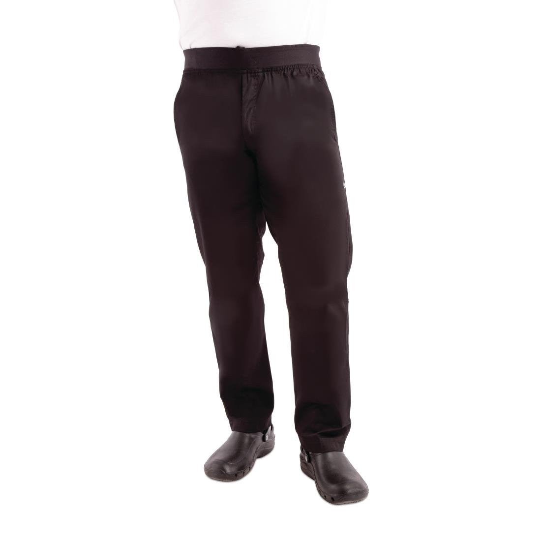 Chef Works Men's Lightweight Slim Trouser Black Size M BB301-M
