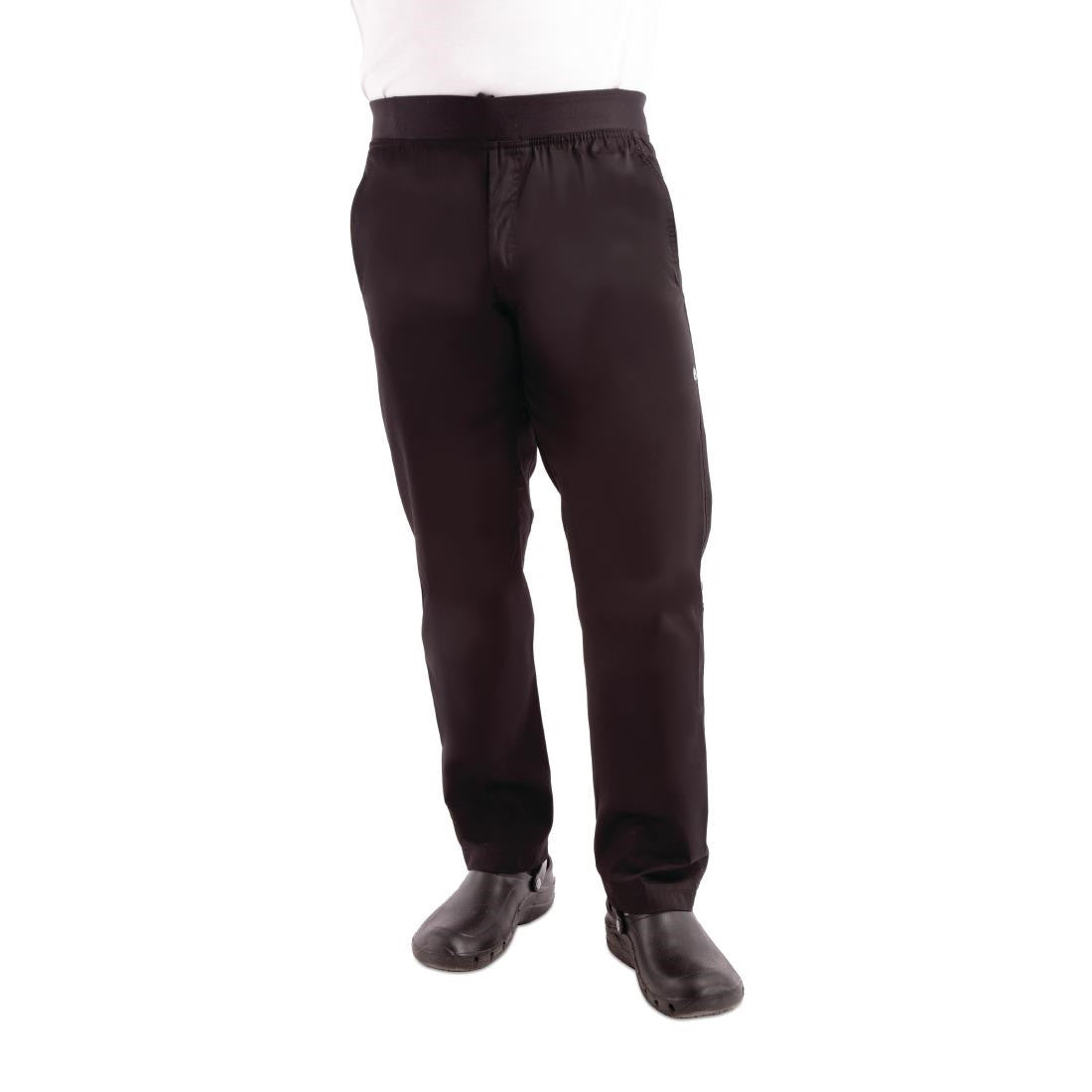 Chef Works Men's Lightweight Slim Trouser Black Size XS BB301-XS