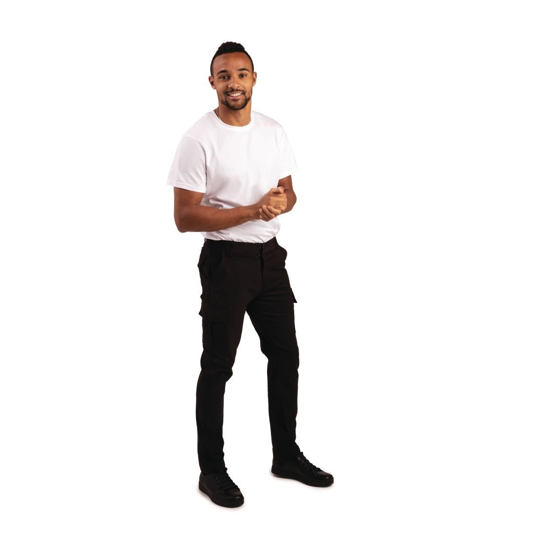 Stretch Slim Combat Trousers Black 30 BB463-30