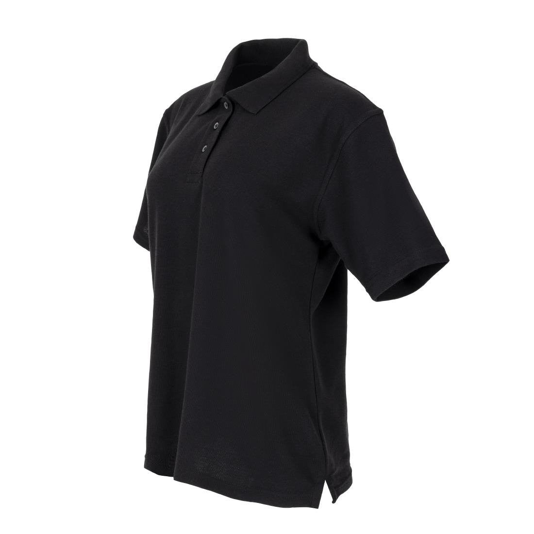 Ladies Polo Shirt Black XS BB474-XS