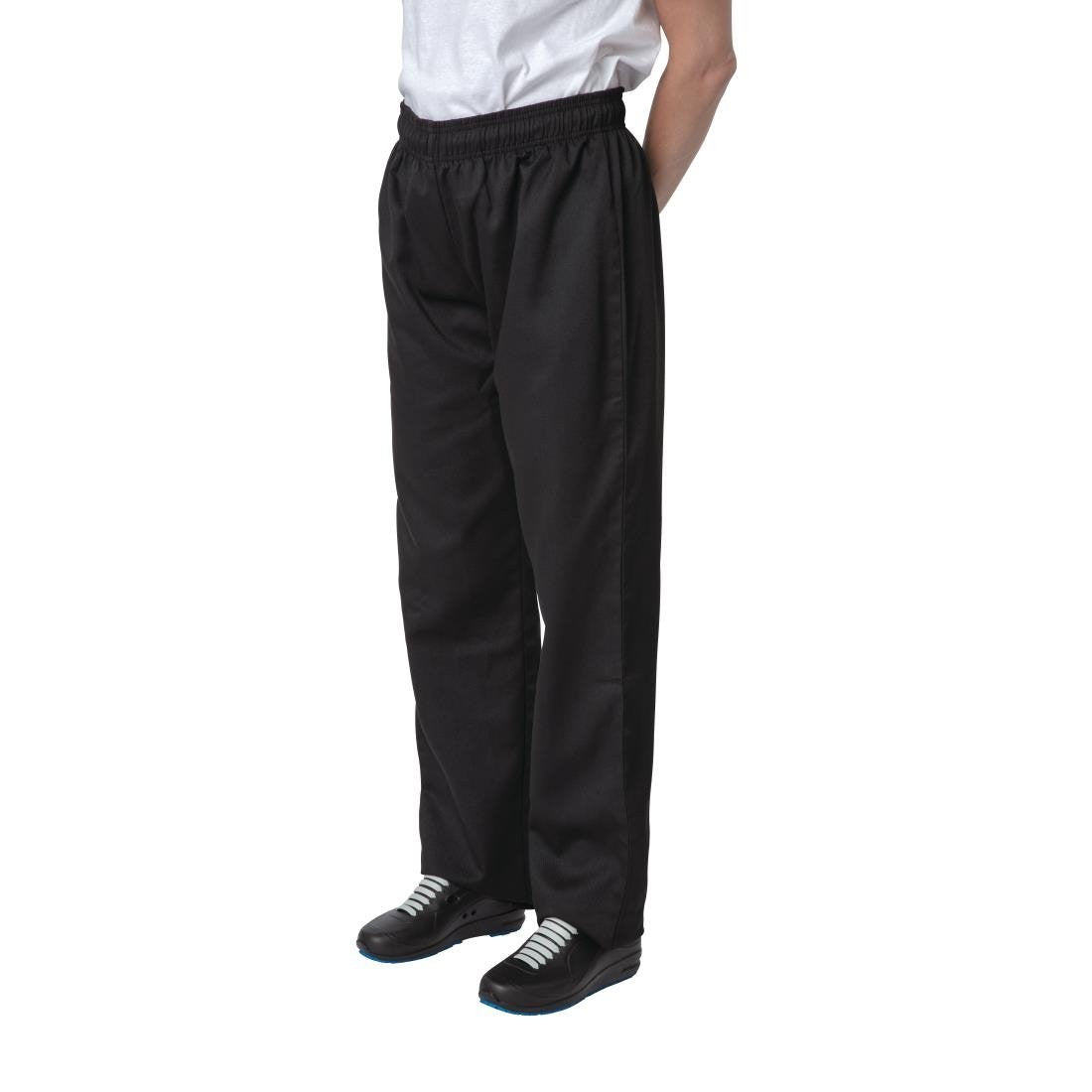 Nisbets Essentials Chef Trousers Black S BB477-S