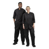 Whites Unisex Atlanta Chef Jacket Black Teflon Size L BB577-L
