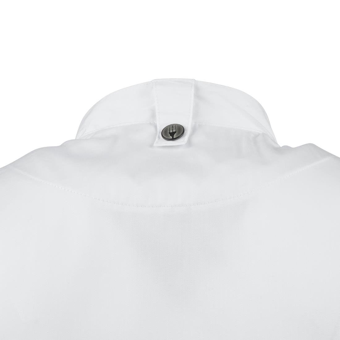 Chef Works Cannes Short Sleeve Chefs Jacket Size XL BB669-XL