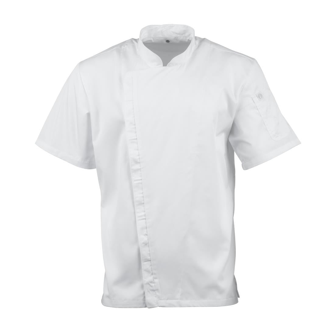 Chef Works Cannes Short Sleeve Chefs Jacket Size L BB669-L