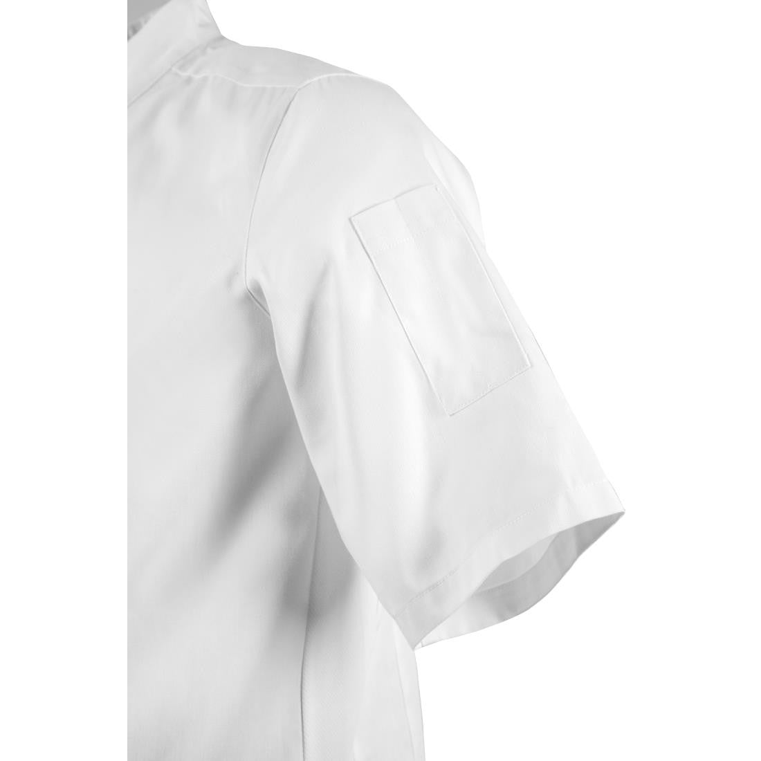 Southside Band Collar Chefs Jacket White Size S BB702-S