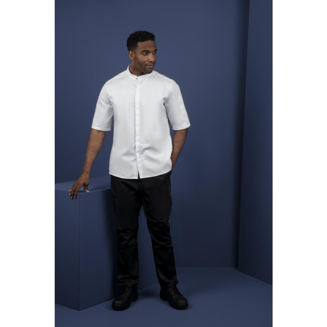 Southside Band Collar Chefs Jacket White Size XL BB702-XL