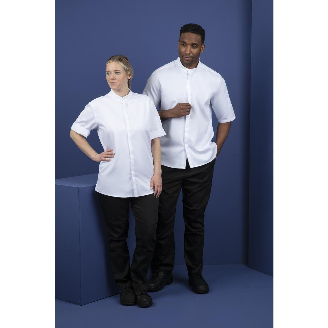 Southside Band Collar Chefs Jacket White Size XL BB702-XL