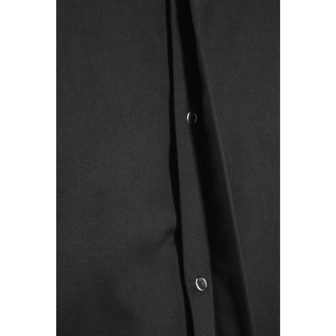 Southside Band Collar Chefs Jacket Black Size L BB711-L