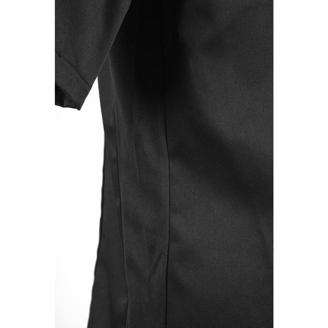 Southside Band Collar Chefs Jacket Black Size L BB711-L