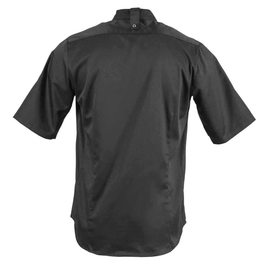 Southside Band Collar Chefs Jacket Black Size L BB711-L
