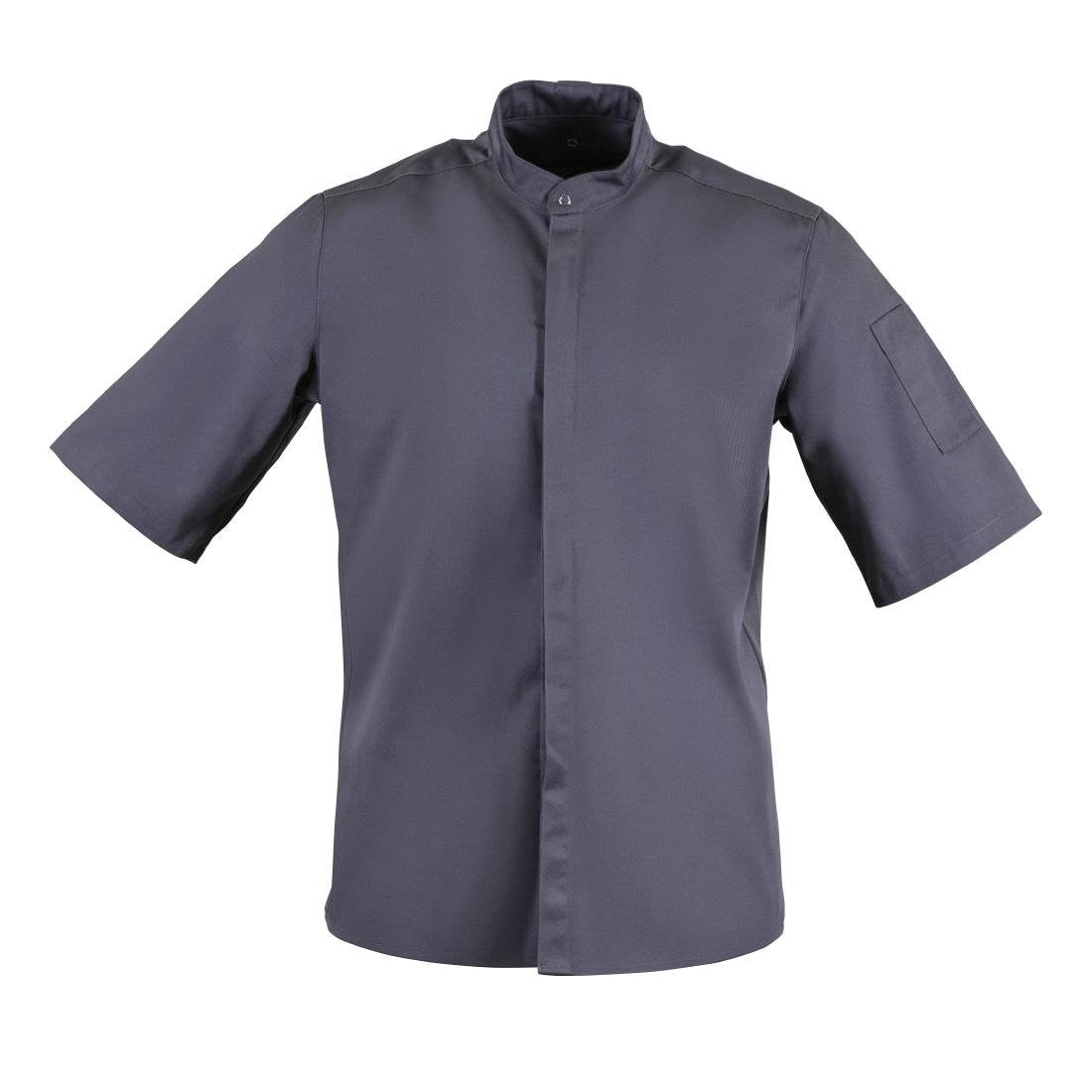 Southside Band Collar Chefs Jacket Charcoal Size XL BB712-XL