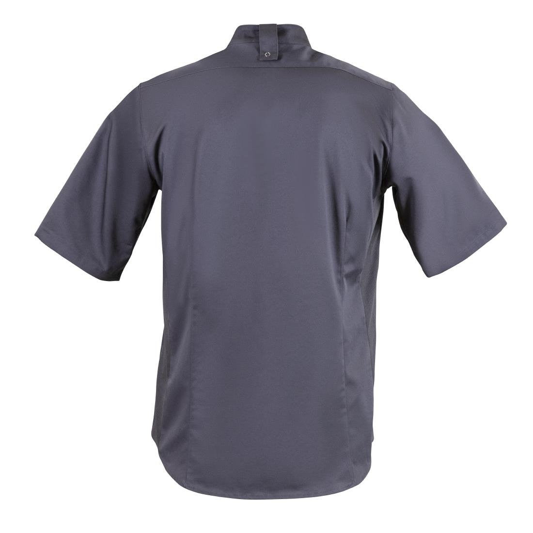 Southside Band Collar Chefs Jacket Charcoal Size XL BB712-XL