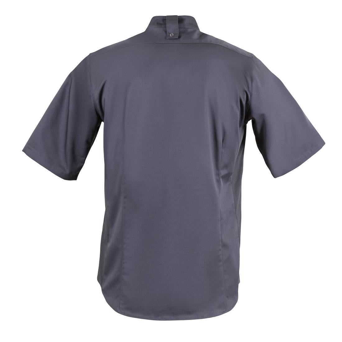Southside Band Collar Chefs Jacket Charcoal Size S BB712-S