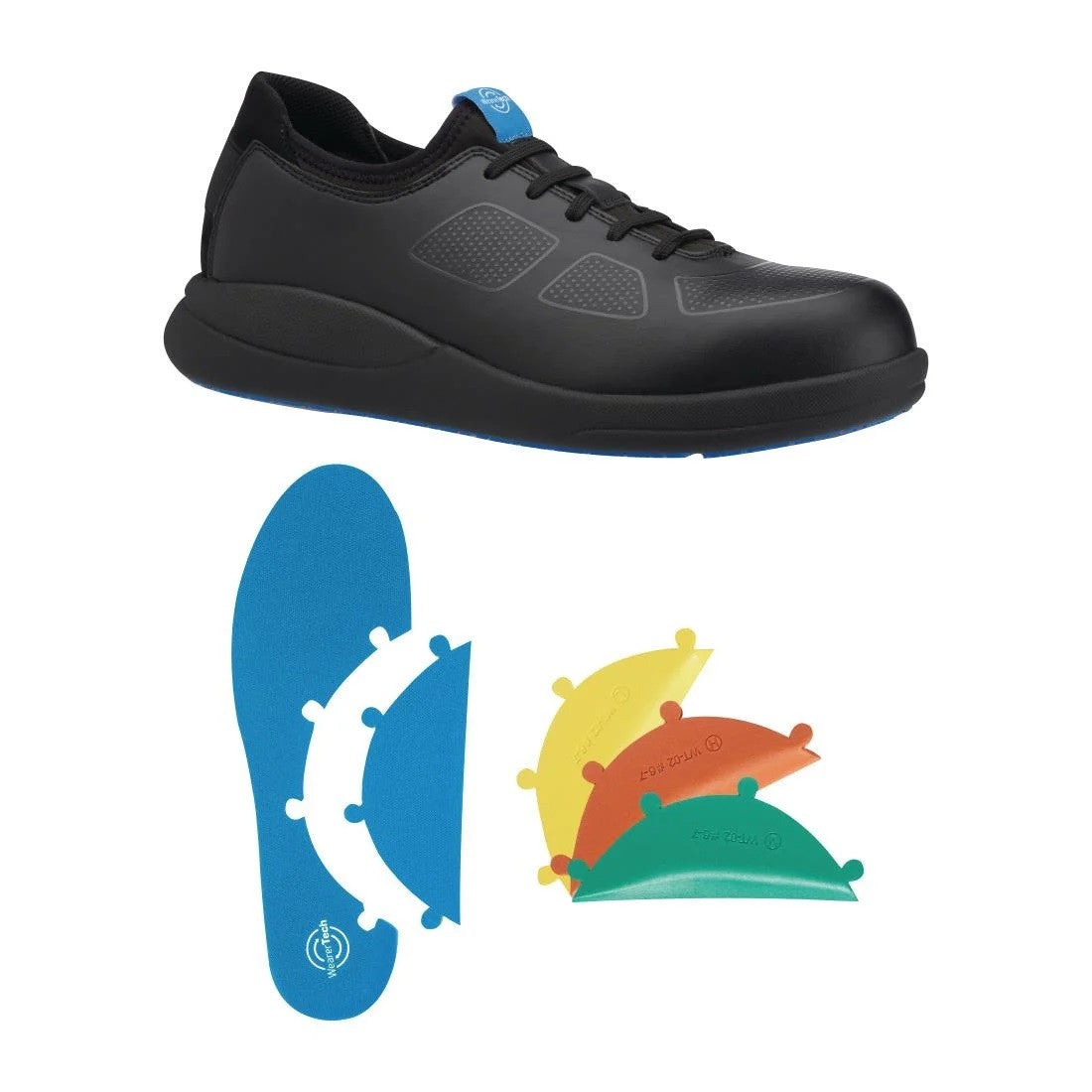 WearerTech Transform Trainer Black/Black with Modular Insole Size 39 BB743-39