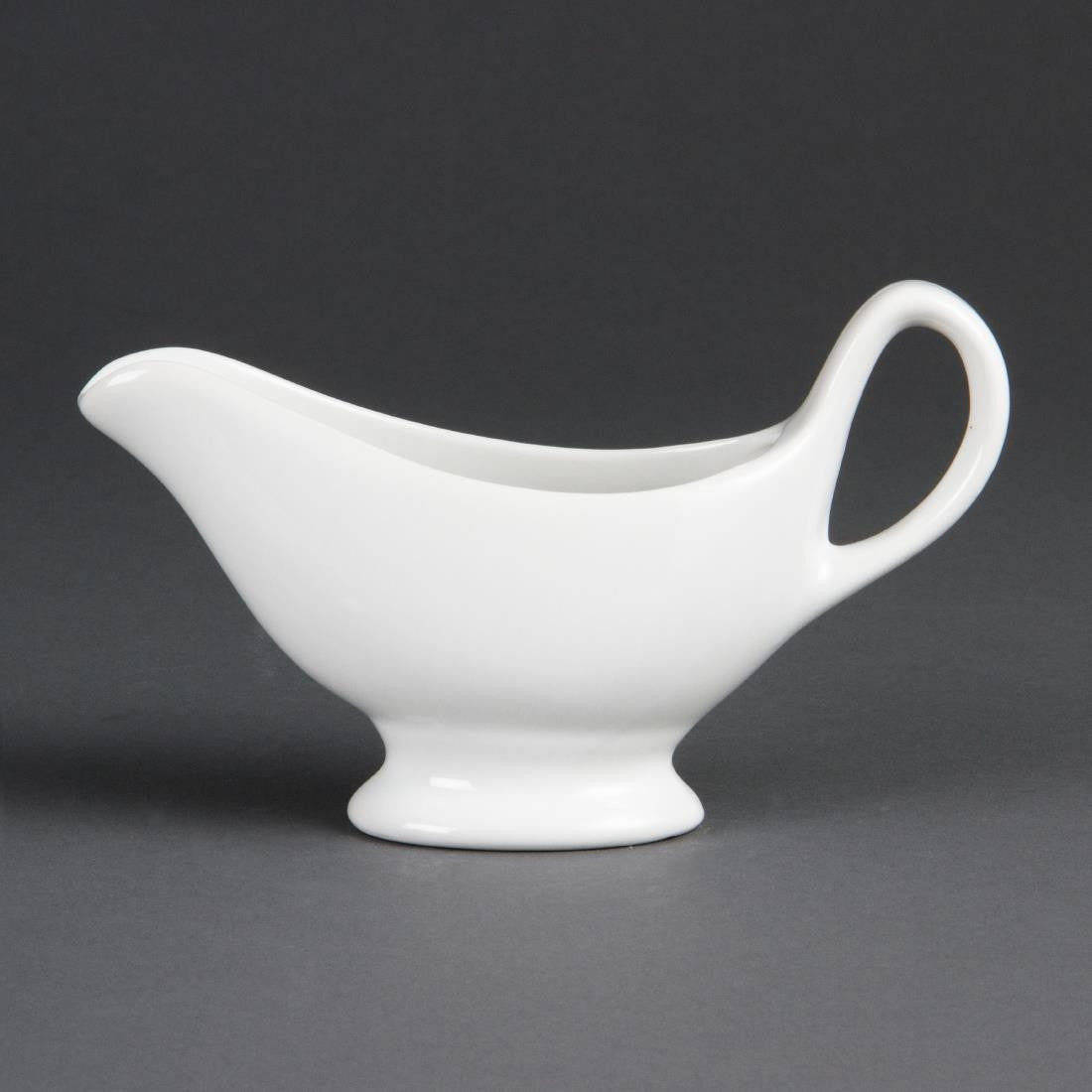 Olympia Whiteware Gravy Boats 215ml 7&#189;oz 6 Pack C243
