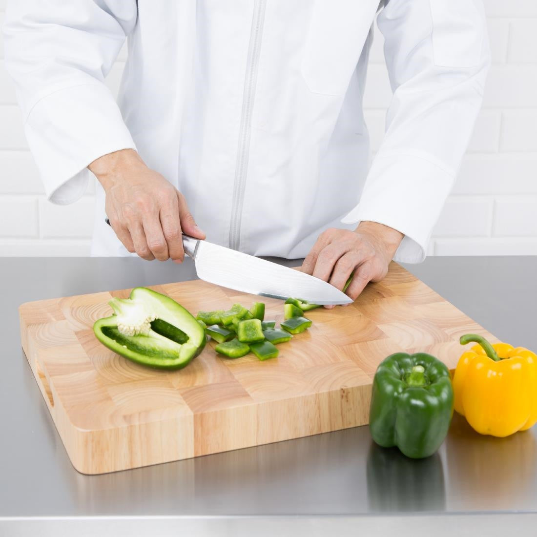 Vogue Rectangular Wooden Chopping Board Medium C459
