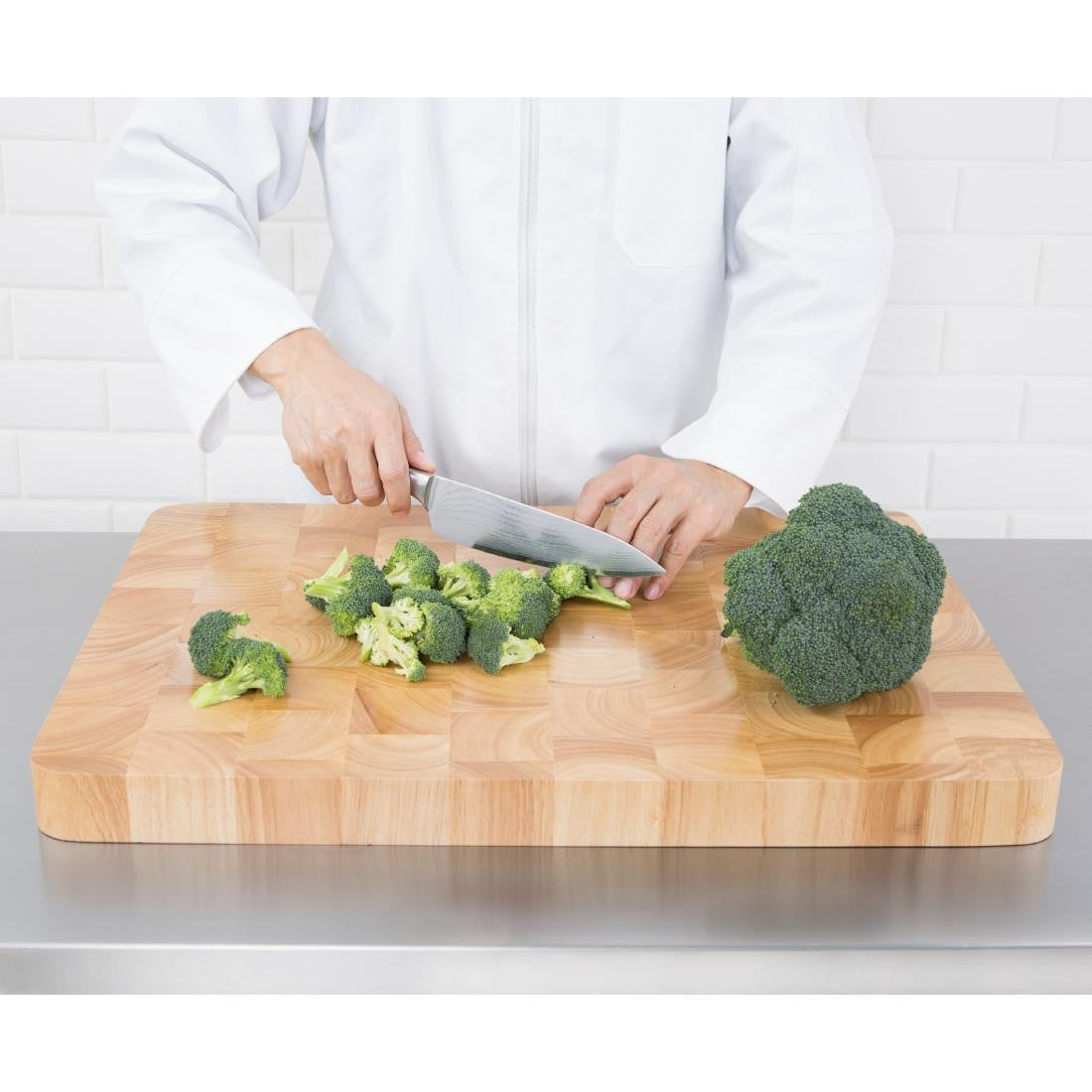 Vogue Rectangular Wooden Chopping Board Large C460