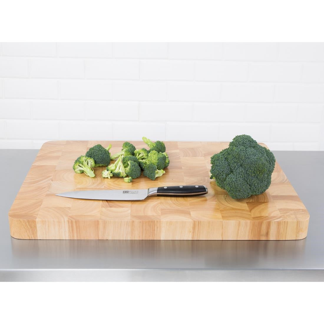 Vogue Rectangular Wooden Chopping Board Large C460